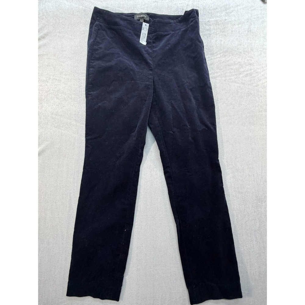 New Vintage Talbots Heritage Women Pants Blue Size 8 Side Zip Up‎